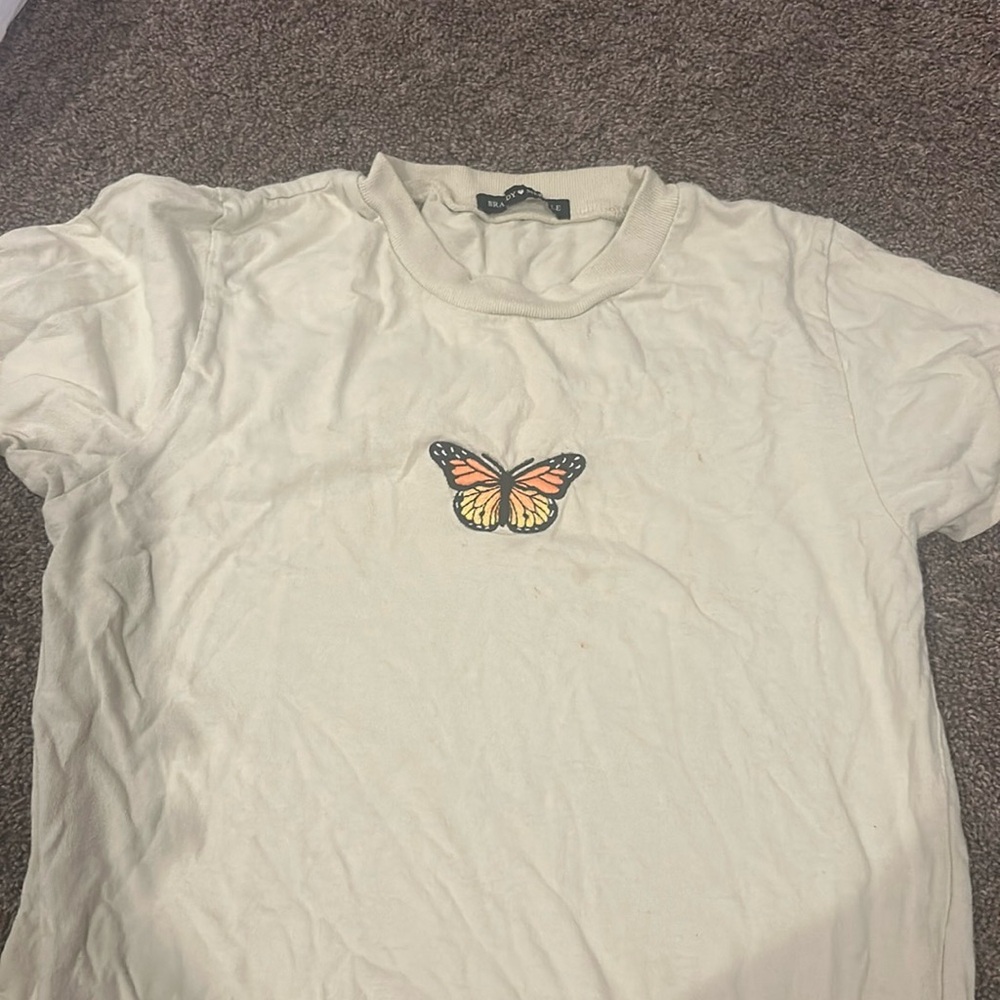 BRANDY MEVILLE green top with butterfly